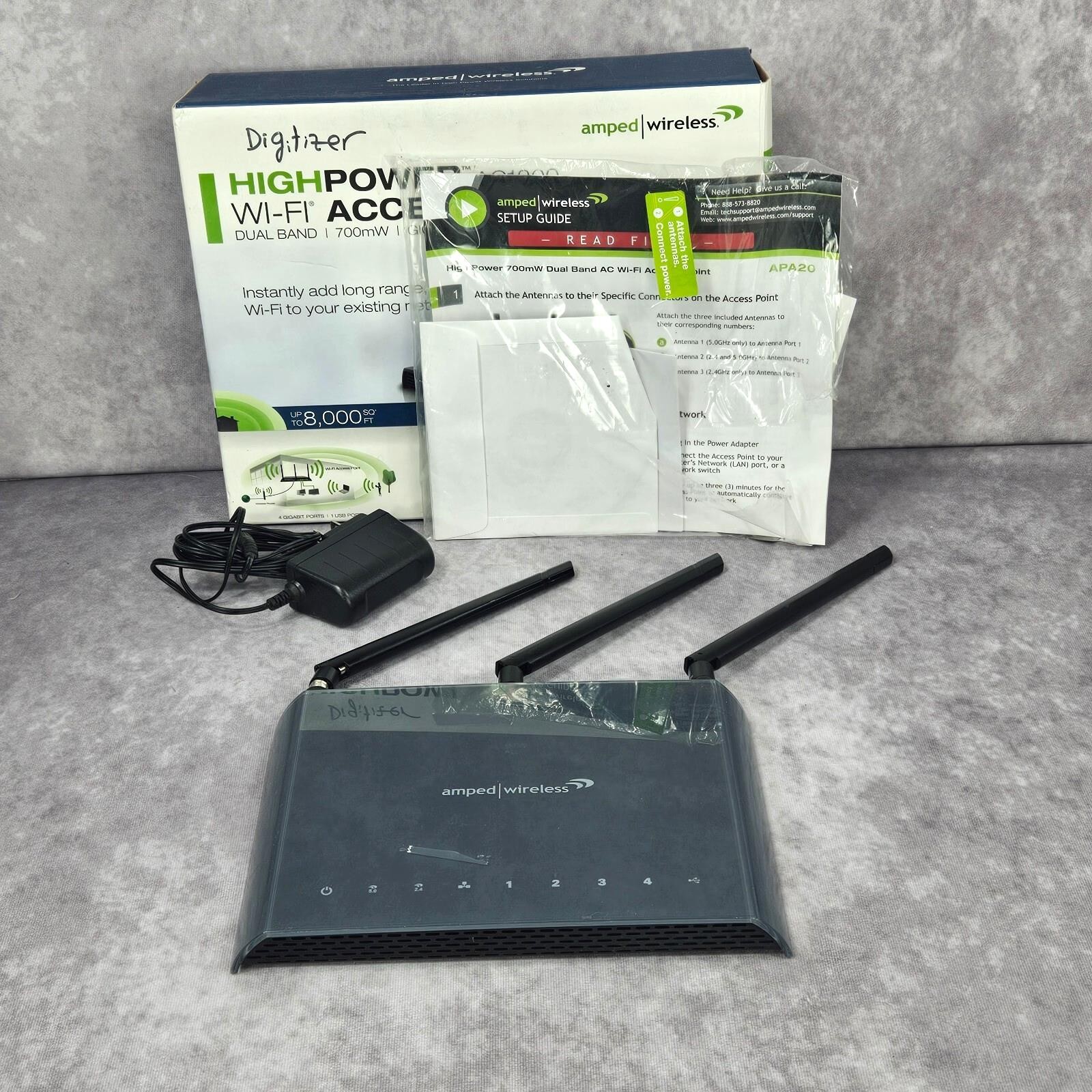 Amped Wireless High Power Ultra Fast WI-FI Range Extender Access Point AC1200
