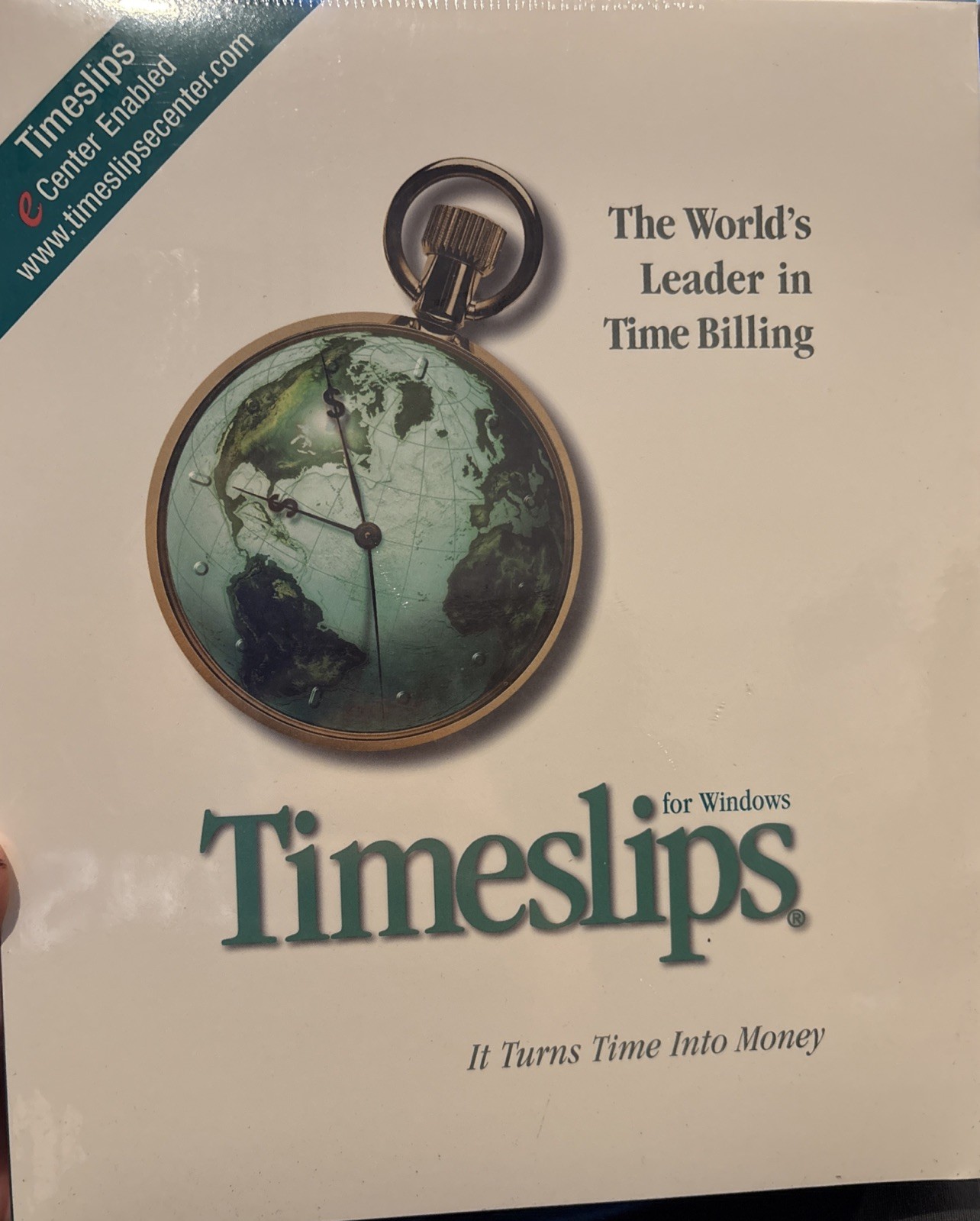 RARE Vtg Timeslips 2000 for Windows Time & Billing Software Sealed NOS |H
