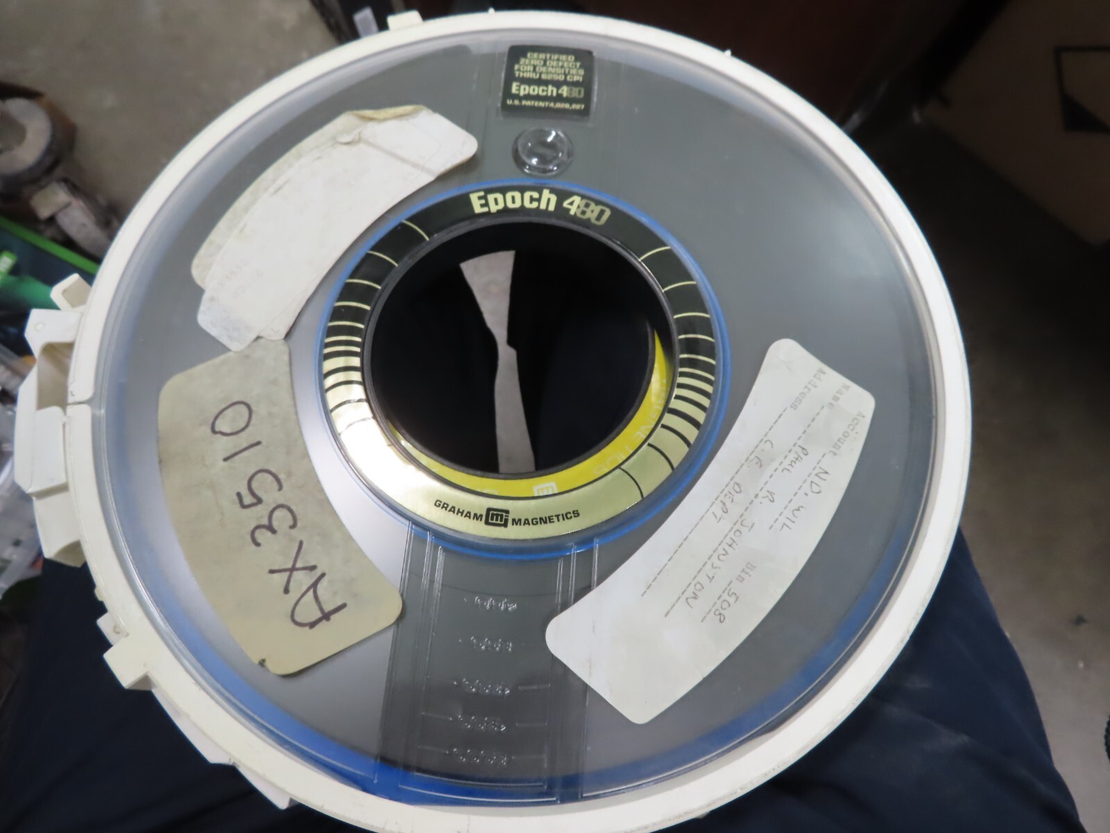 2 GRAHAM MAGNETICS Vintage Mainframe Computer Tape 10.5" Epoch 4890 Unerased A