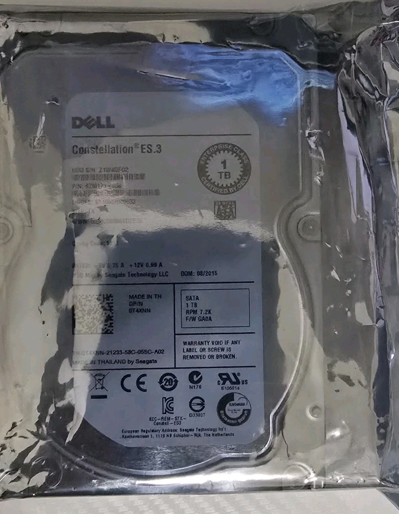 Dell Exos 7E2 1TB 7.2K RPM 6GB/s SATA HDD | 2F2130-136 - ST1000NM0018