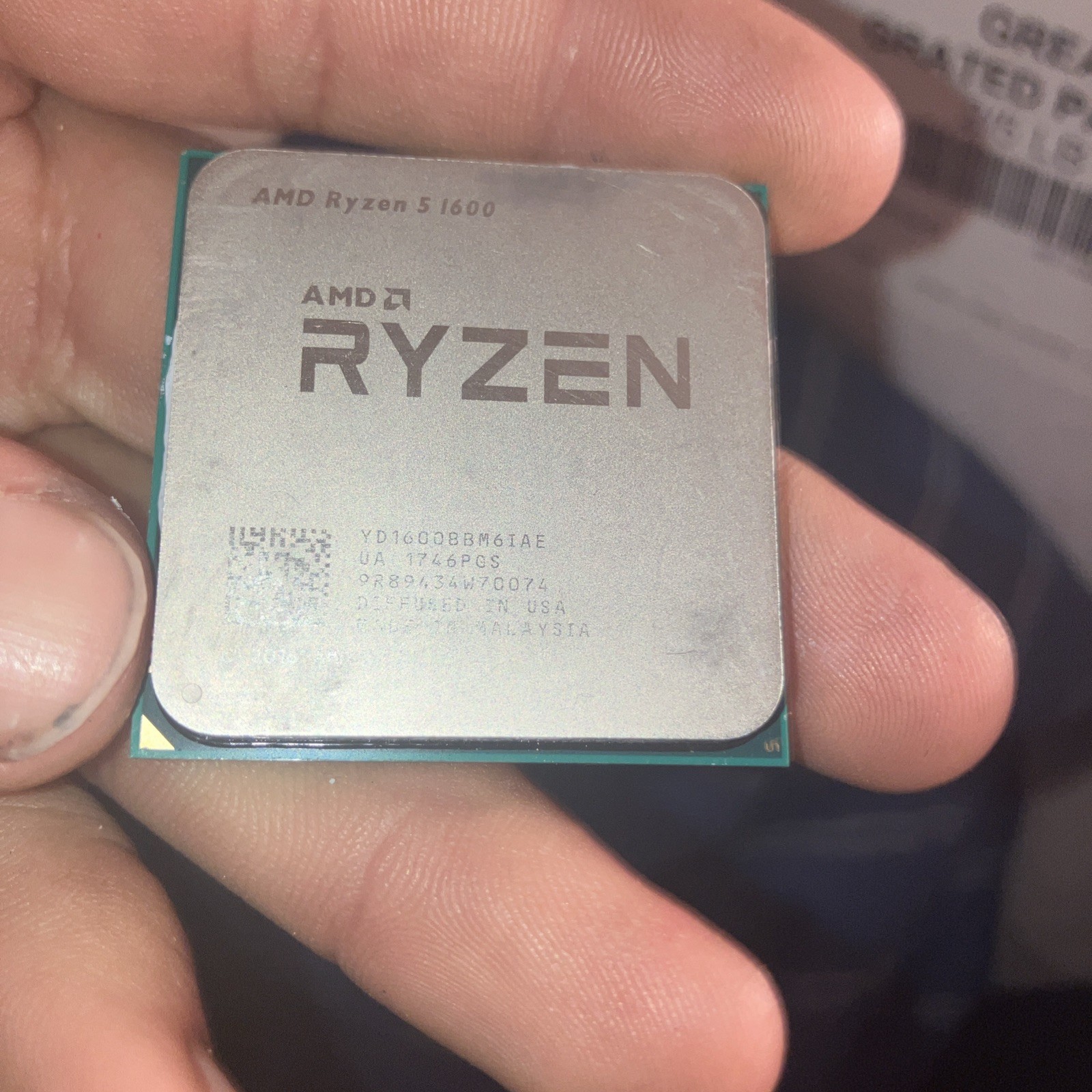 AMD CPU Ryzen 5 1600