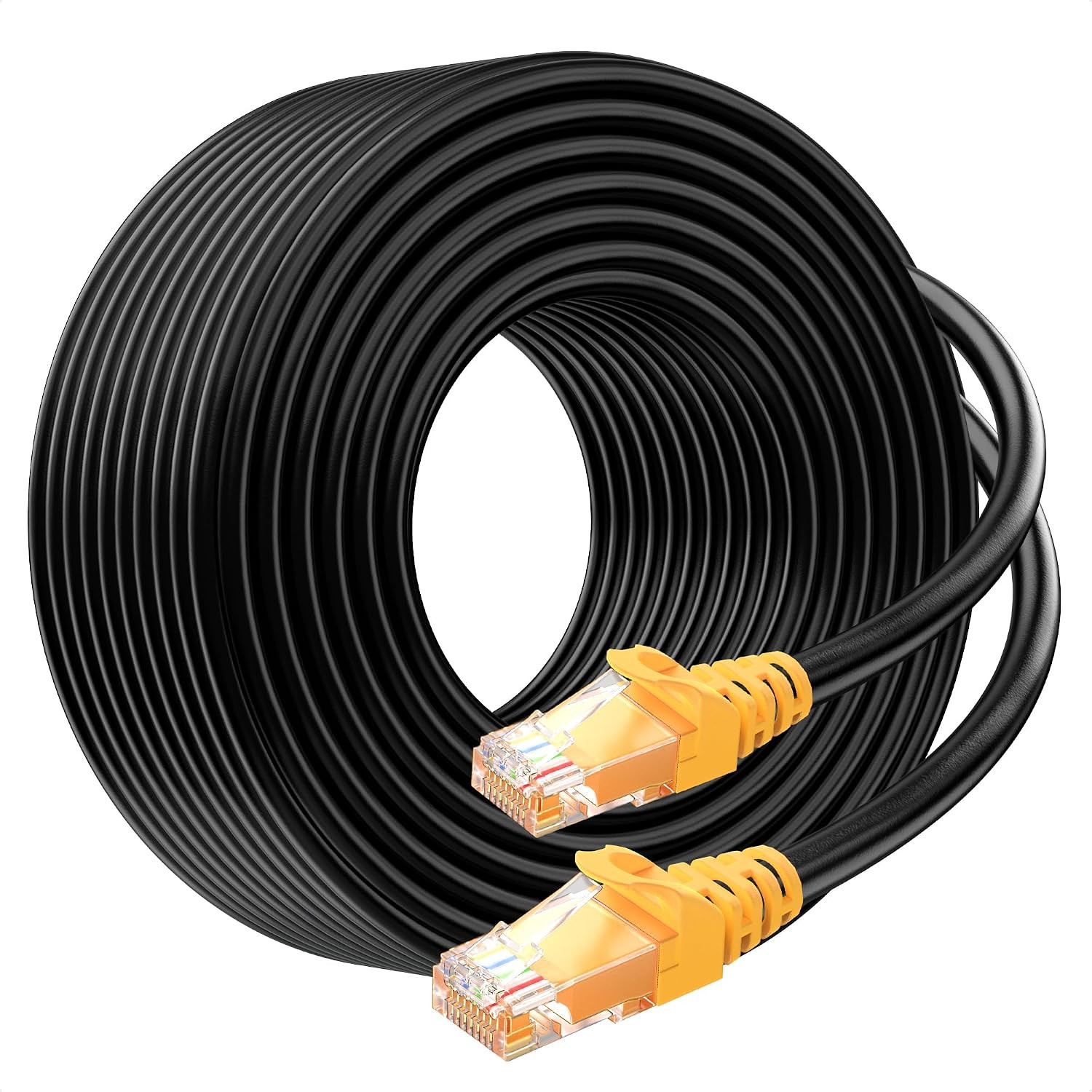 Cable Matters 10Gbps 24AWG Pure Copper Outdoor Cat 6A Ethernet Cable, 200Ft