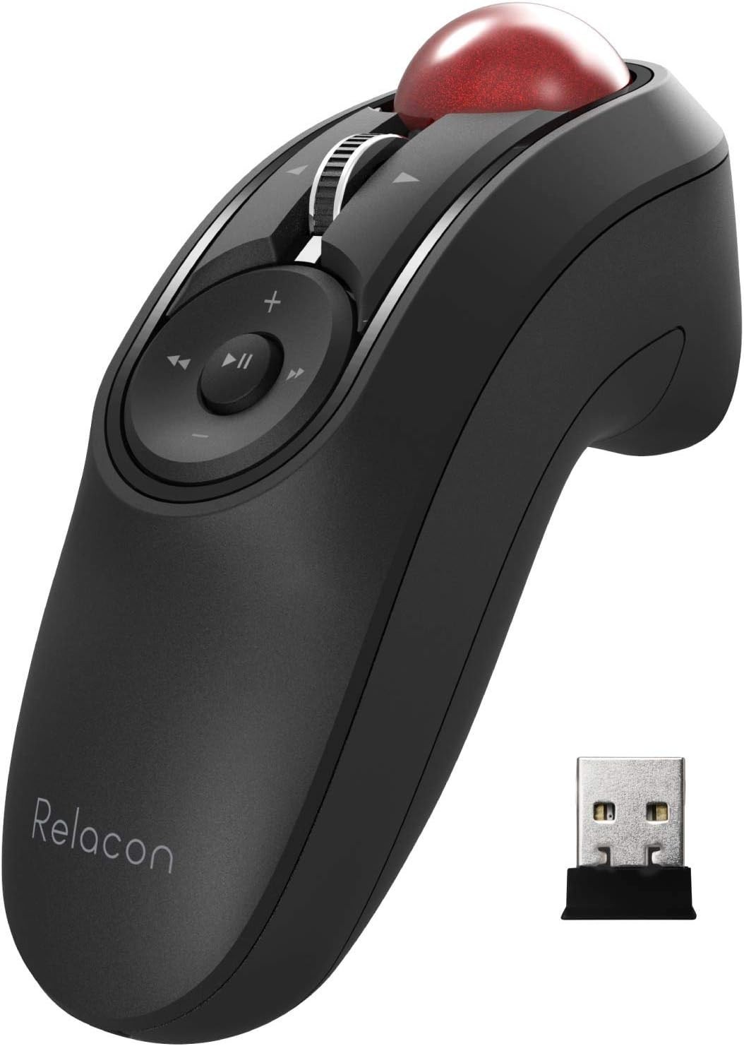 New ELECOM Relacon M-RT1DRBK Wireless Handheld Trackball Mouse USB Black