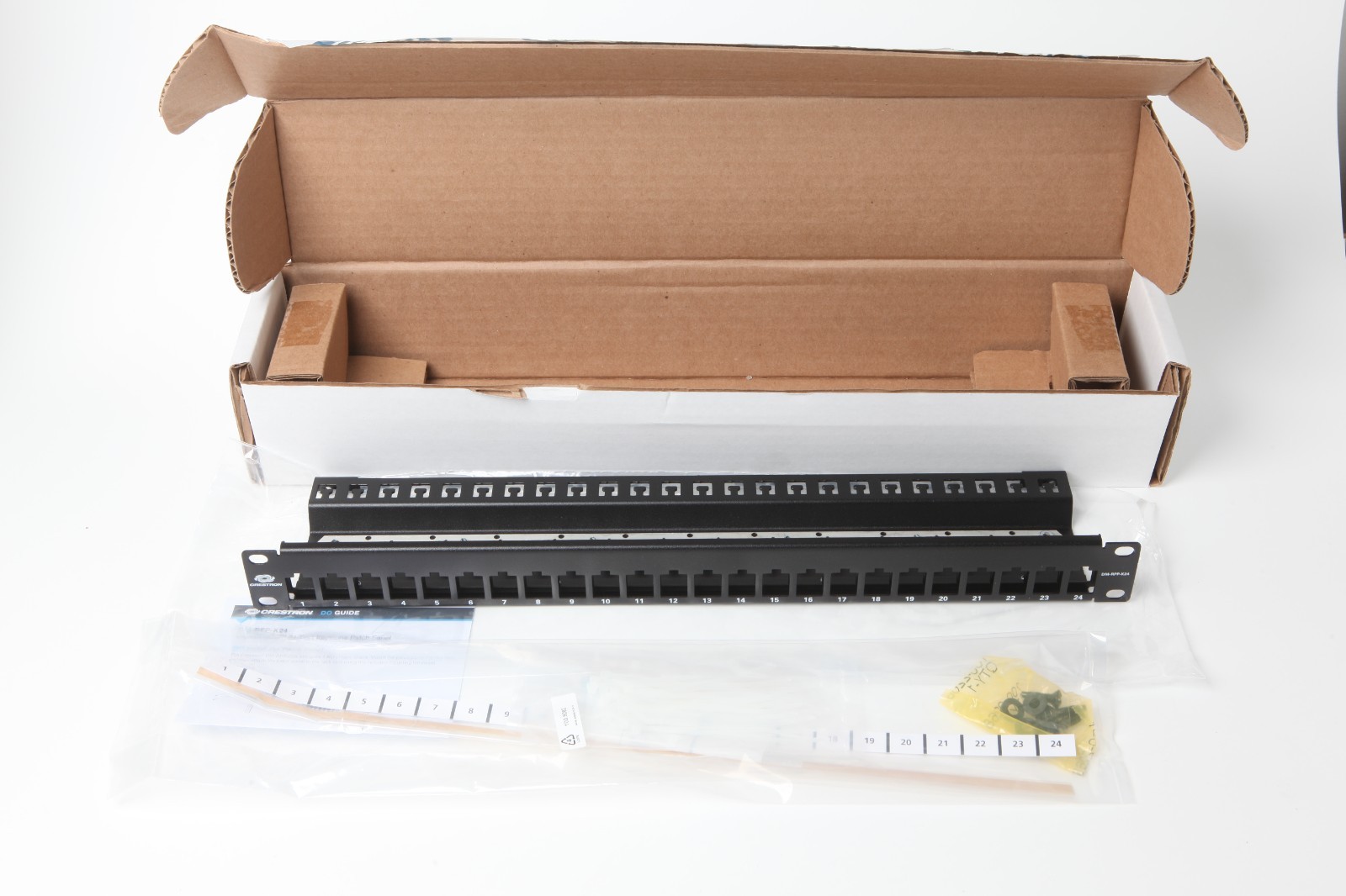 NEW Sealed Crestron DM-RPP-K24 DigitalMedia 24-Port Keystone Patch Panel