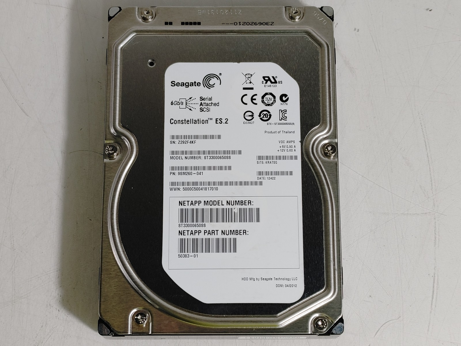 Seagate NetApp ST33000650SS 3 TB SAS 2 3.5 in Enterprise Drive