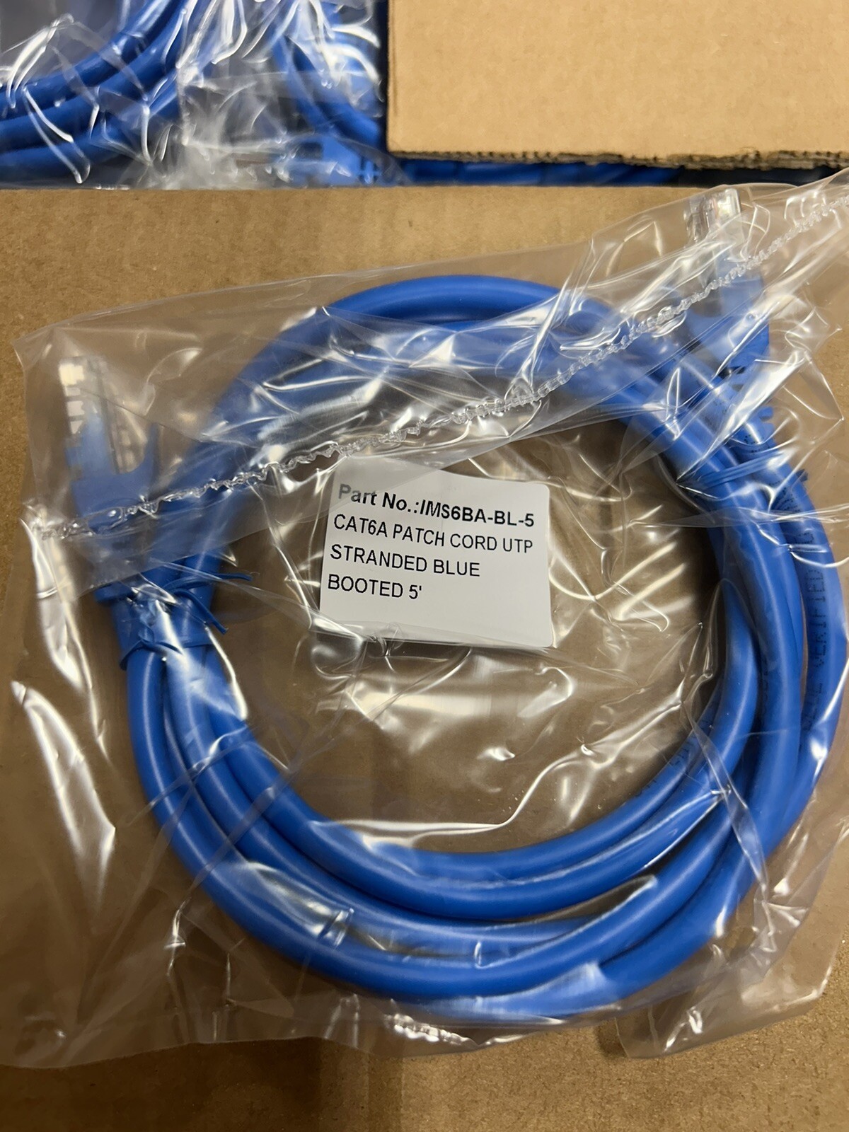 (10) Pack 5’ CAT6A UTP Patch Cable Cord Blue