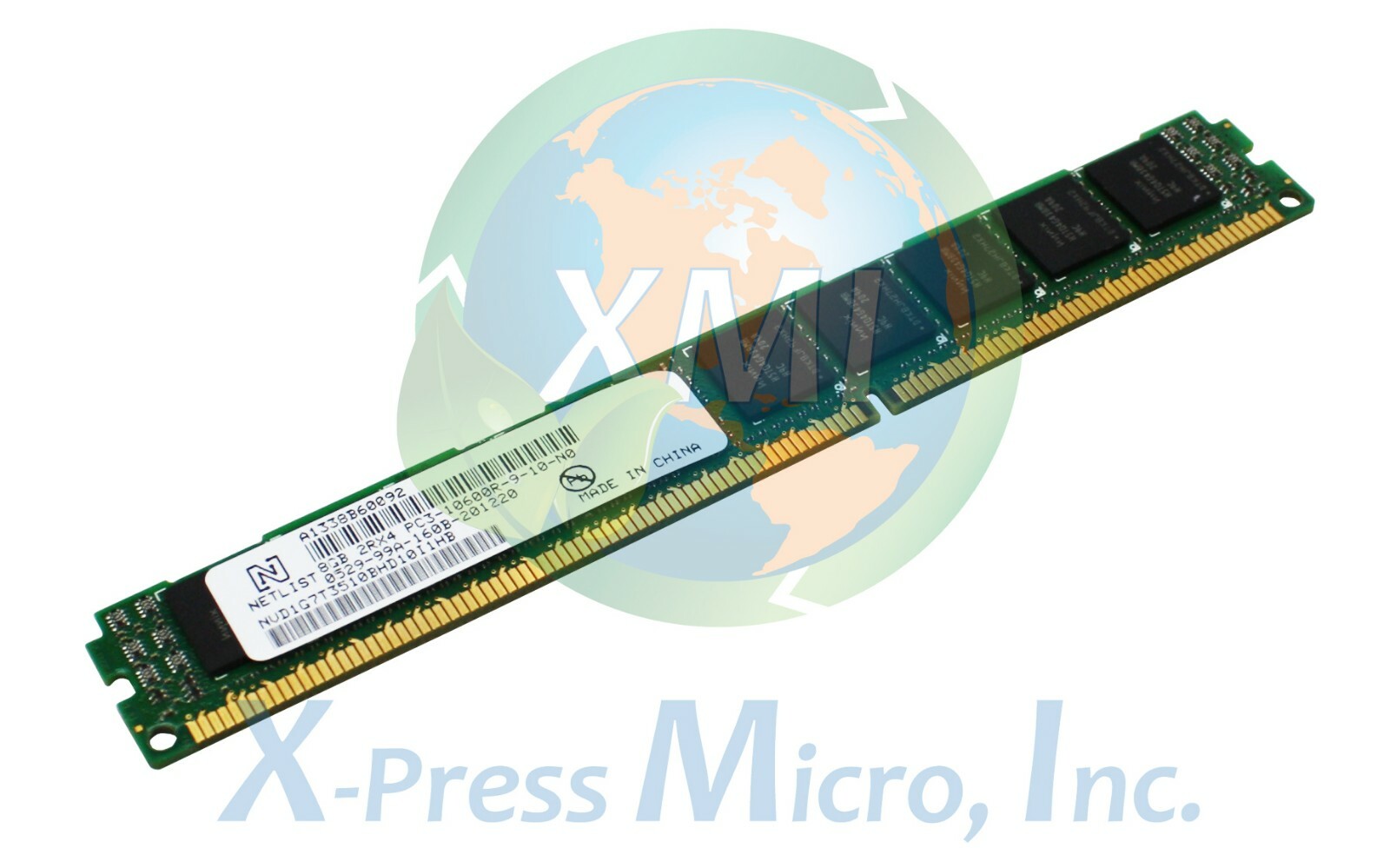 NETLIST 16GB (8GB x 2) 2Rx4 PC3-10600R ECC REG LP MEMORY NVD1G7T3510BHD10I1HB