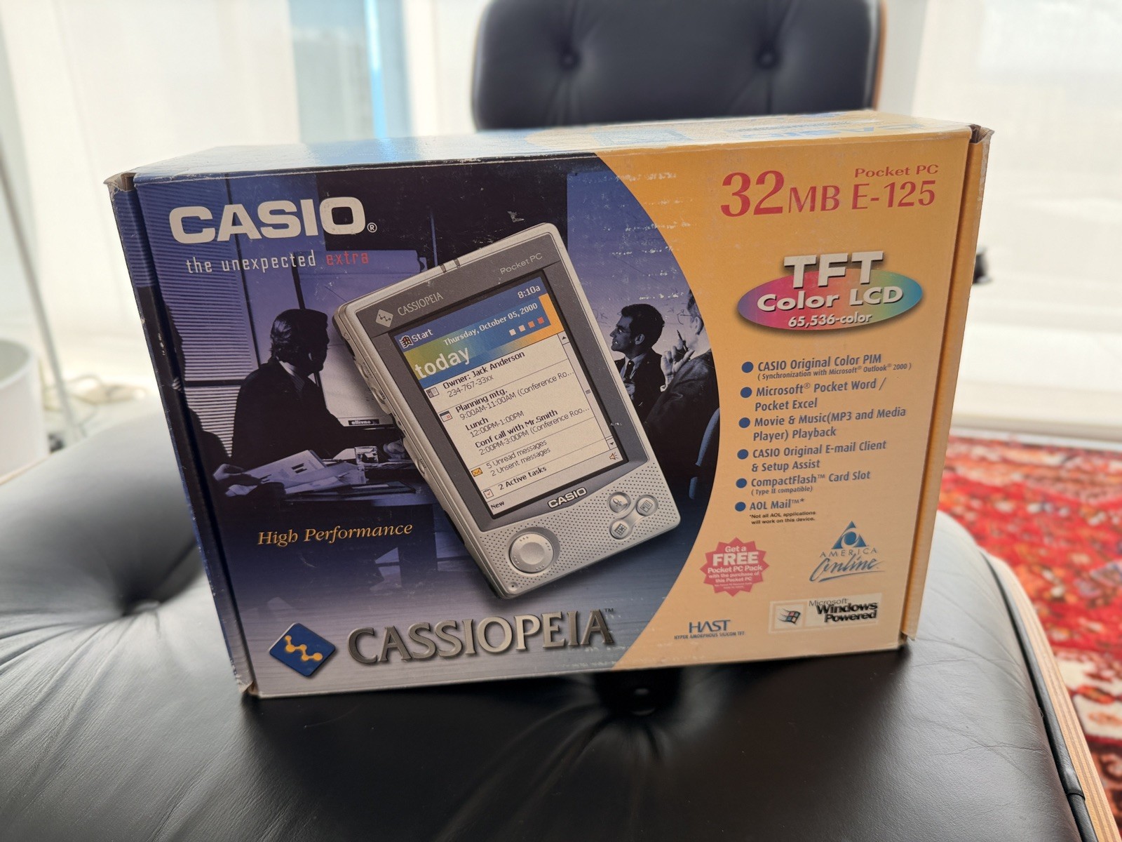 CASIO CASSIOPEIA E-125 32MB Pocket PC — NEW OLD STOCK — COMPLETE IN ORIGINAL BOX