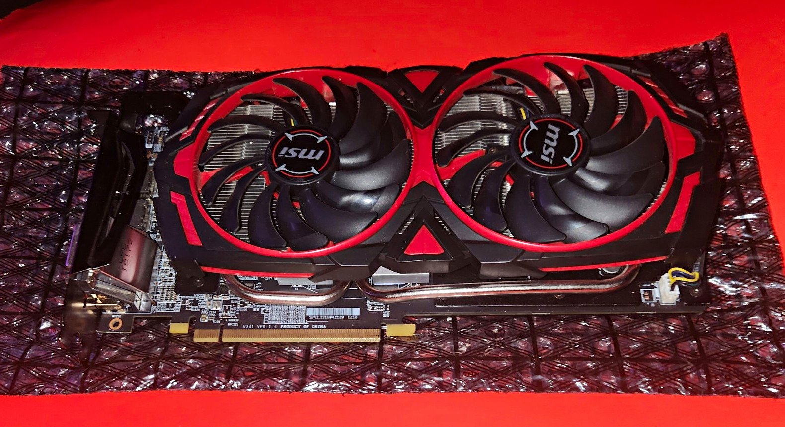 MSI NVIDIA GeForce RX 580 8GB PCIe Dual Fan HDMI DP DVI Graphics Card