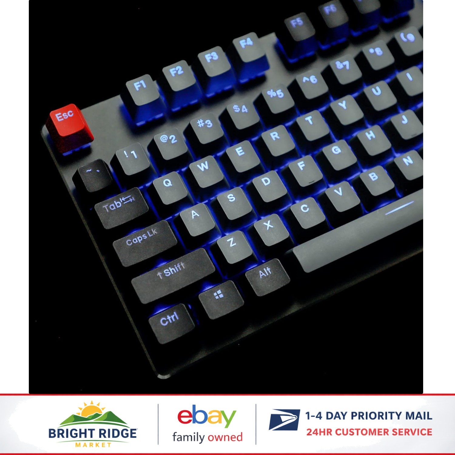 OEM Profile Dolch Keycap Set for Mechanical Keyboards, 108 Keys, Shine Through