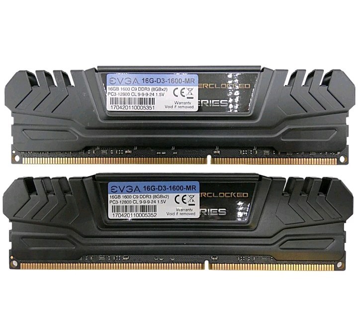 EVGA Superclock DDR3 24GB (3x8GB) UDIMM Desktop Memory 1600MHz