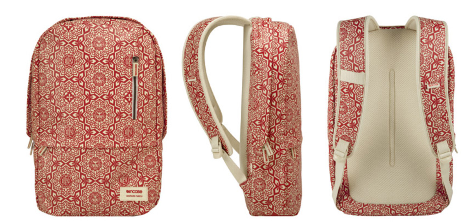 INCASE X Obey Shepard Fairey Backpack Laptop Bag 21" POP ART Graffiti Red