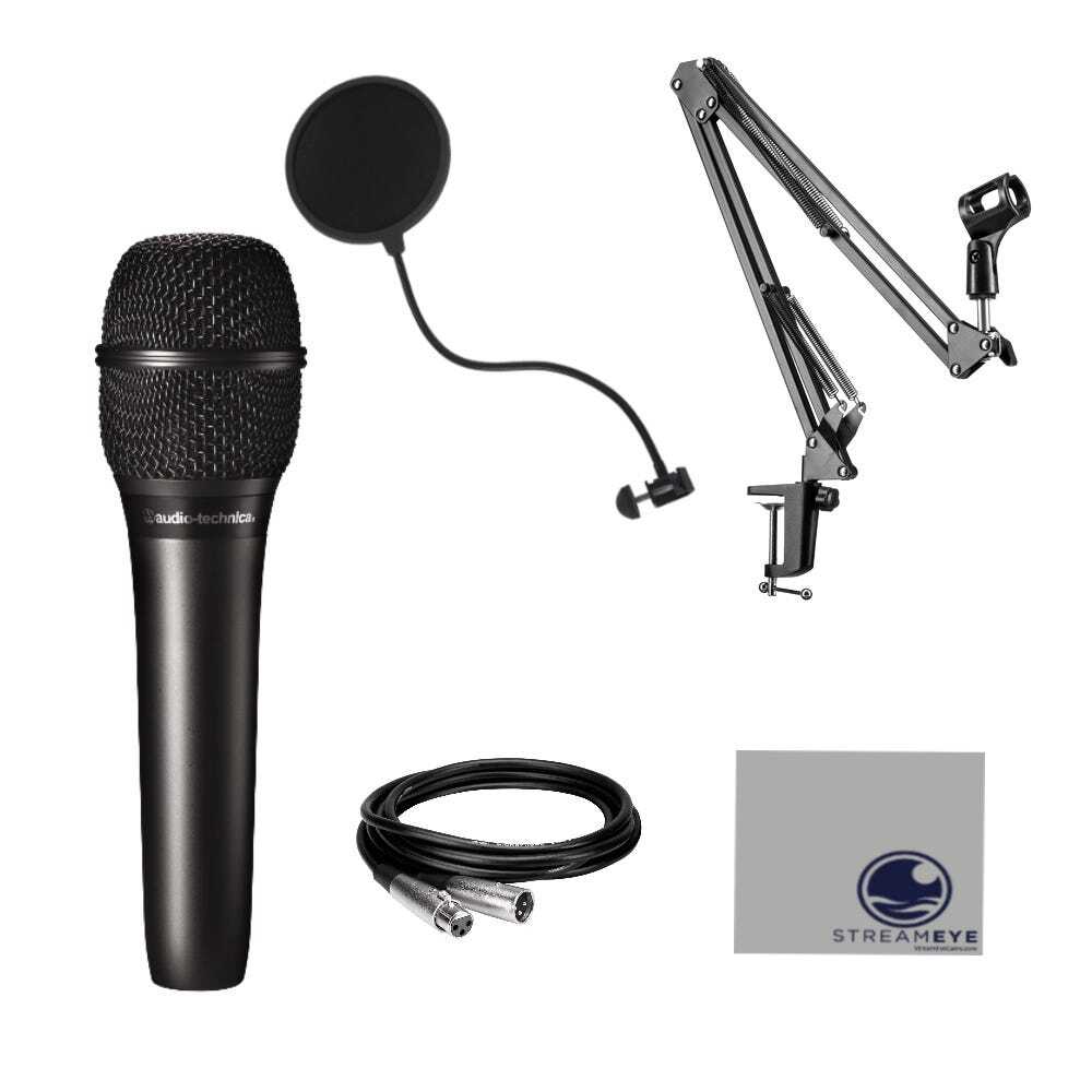 Audio-Technica AT2010 with StreamEye Boomarm and accessories