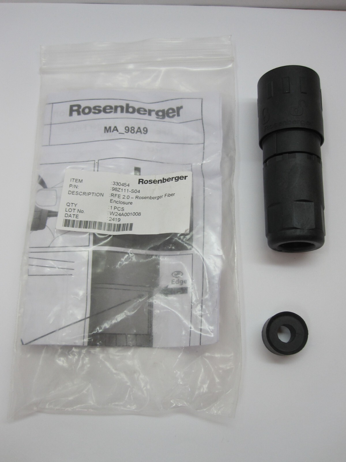 98Z111-S04 RFE 2.0 FIBER ENCLOSURE WATERTIGHT UV RESISTANT - 330454 Rosenberger