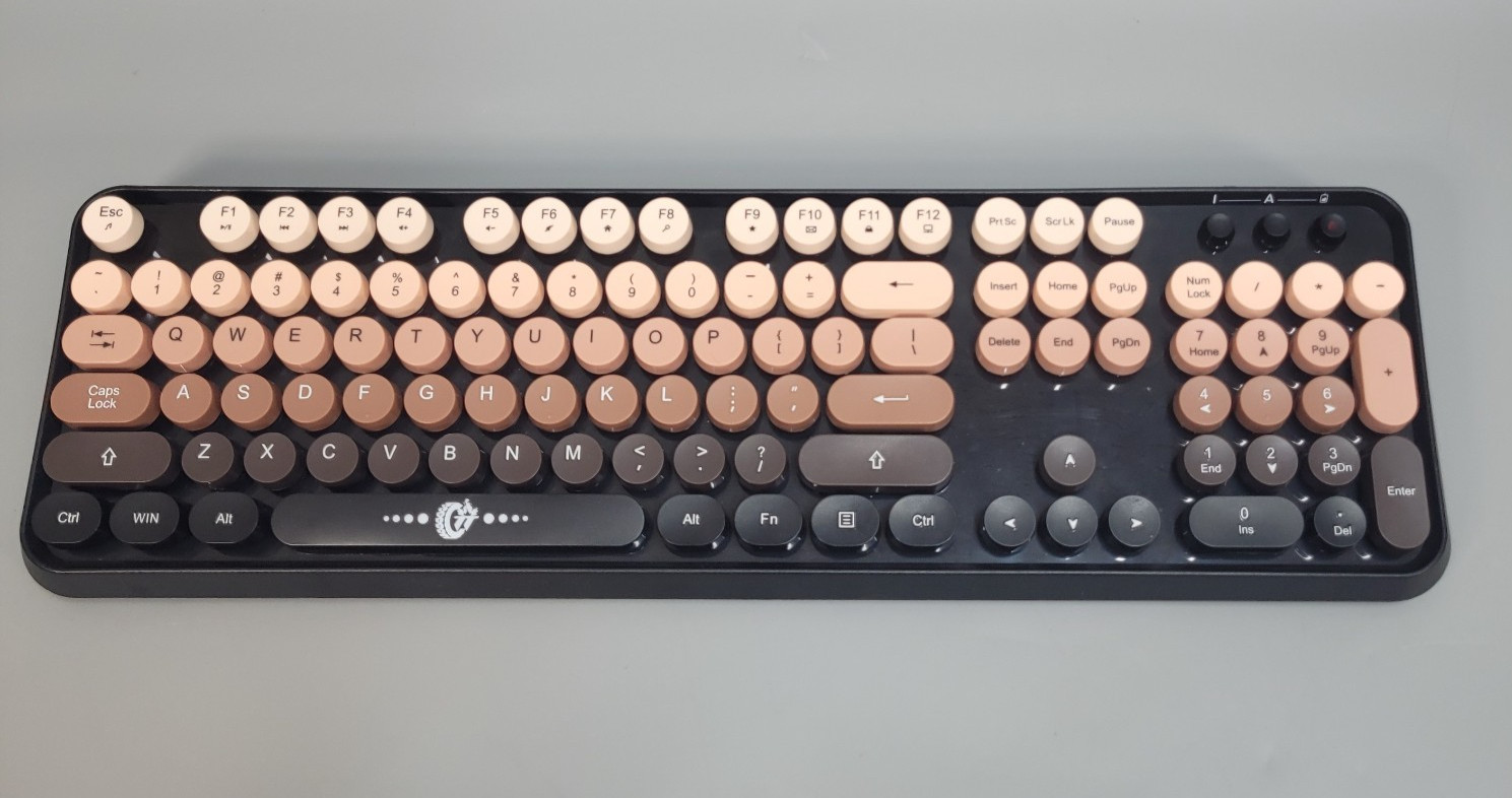 FOPETT Wireless Keyboard Full Size 2.4GHz PC Laptop Smart TV No Dongle Tested
