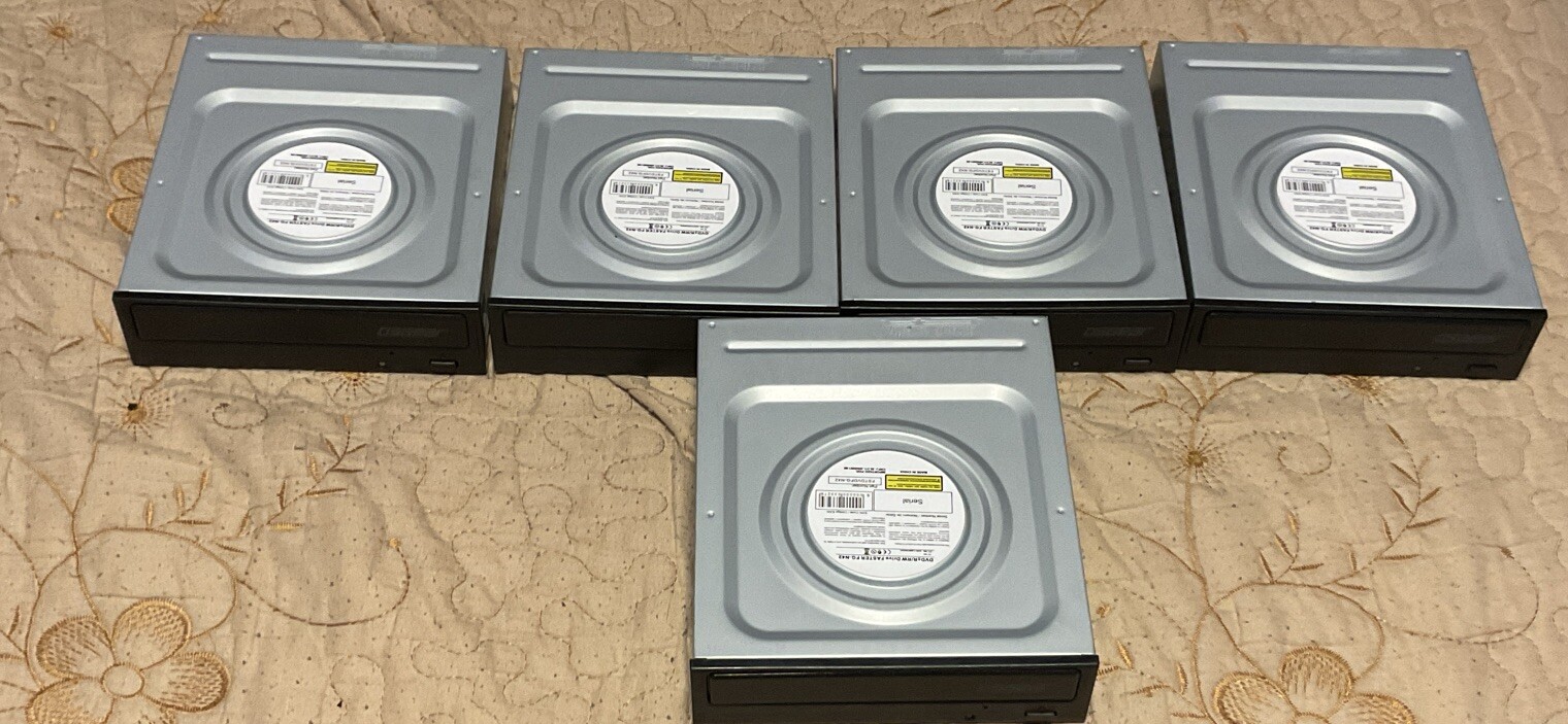 Lot of 5 OSGEAR DVD±R/RW Drive FG-N42 SATA 24x DVD 56x CDROM Windows XP 7 8 10