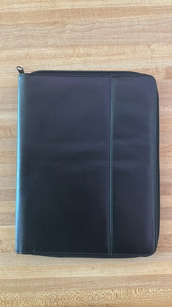 9-10” Universal Tablet Folio Case w/ Stylus Black Zip Around Cover NEW