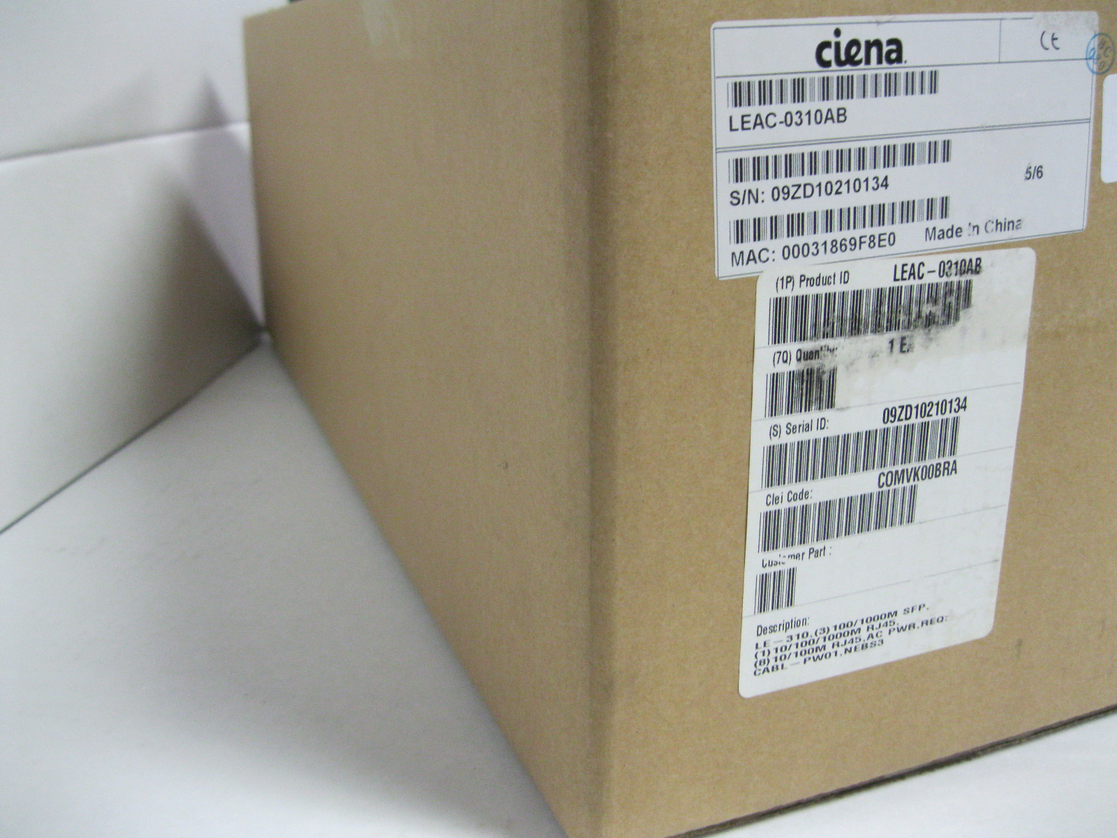 New LE-310 World Wide Packets LEAC-0310AB Lightning Edge 310 Ciena Switch