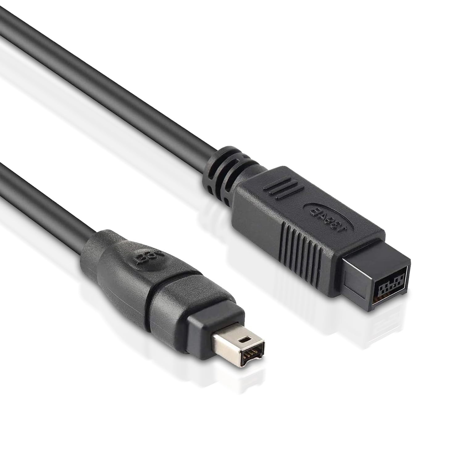 LBSC FireWire 800 to 400 9 Pin 4 Cable 6FT, DV 6 feet, Black 