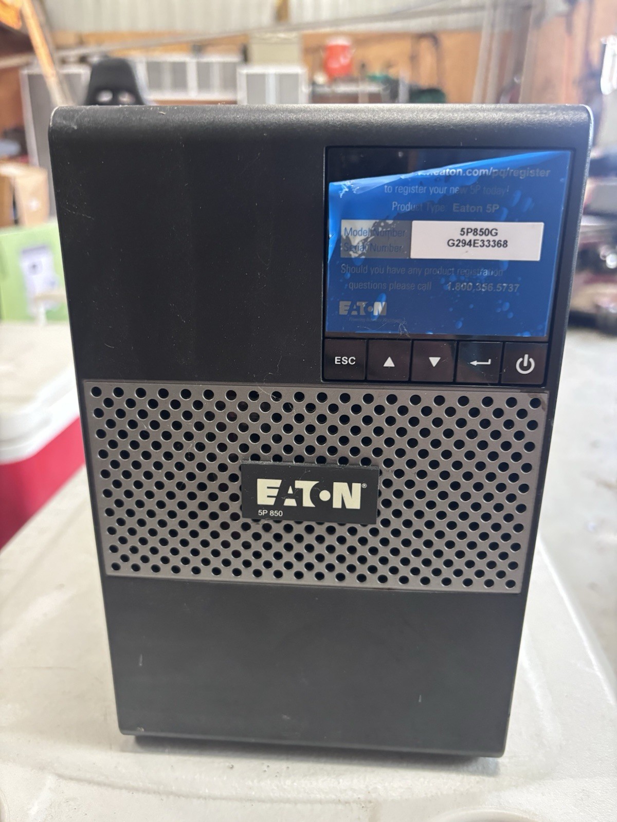 EATON 5P850G 5P 850Va Tower Lcd 208/230V Not Used. Tape Still On Front