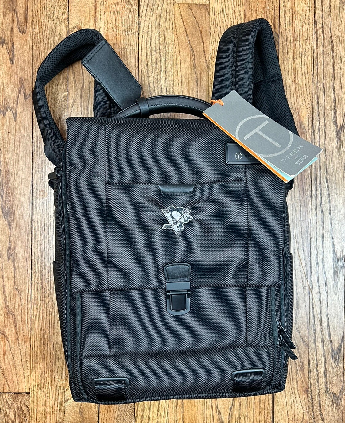 NWT Tumi Tech Convertible Laptop Brief Pack Nylon Backpack Pittsburgh Penguins