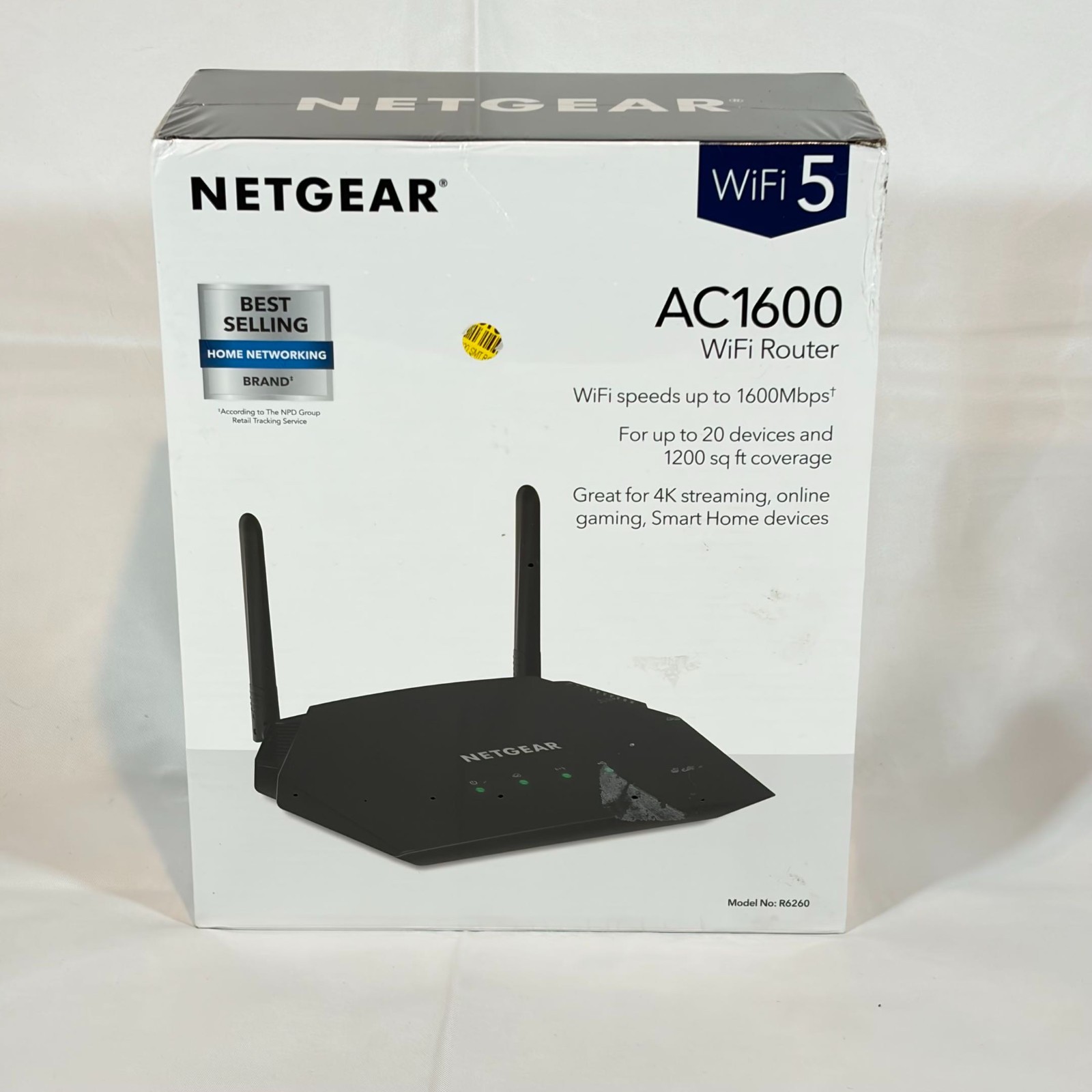 NETGEAR AC1600 WiFi Router R6260 Factory Sealed New Dual Band WiFi 5