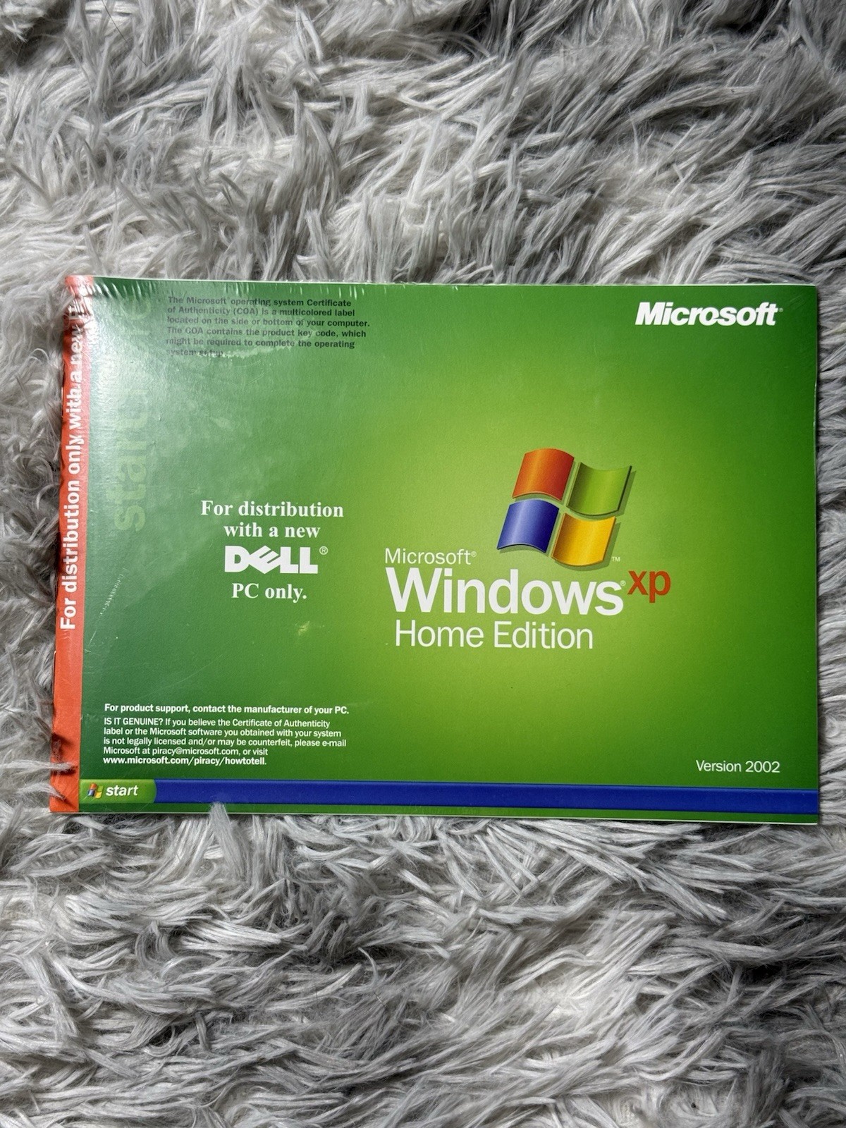 Vintage Microsoft Windows XP Home Edition Dell - Version 2002 - Factory Sealed