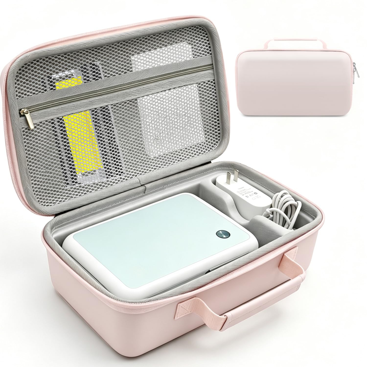 Hard Storage Case Fits YOTON 4x6 Inch HPRT CP4000l Photo Printer Pink Bag