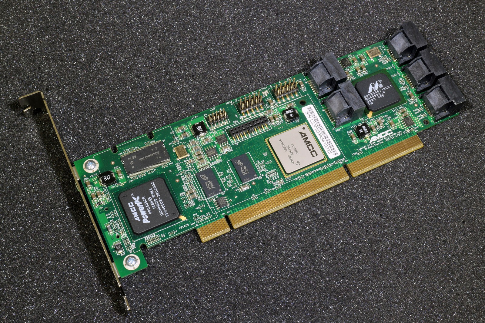 AMCC 3ware 9550SX-8LP PCI-X Full Height 8-Port SATA Raid 9550SXU-8LP 700-3188-04