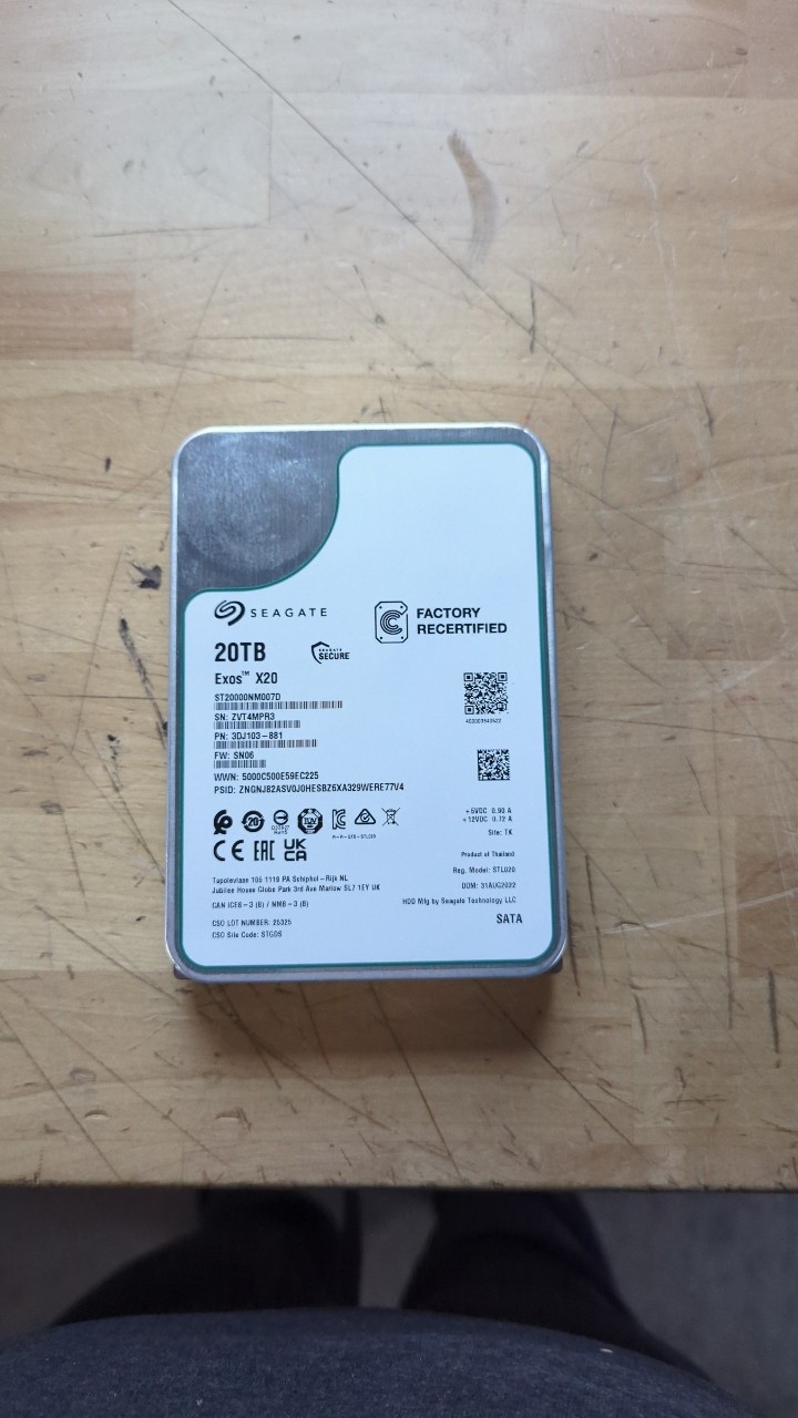 DOESNT WORK Seagate Exos X20 20TB SATA 6Gb/s 3.5" Enterprise Hard Drive