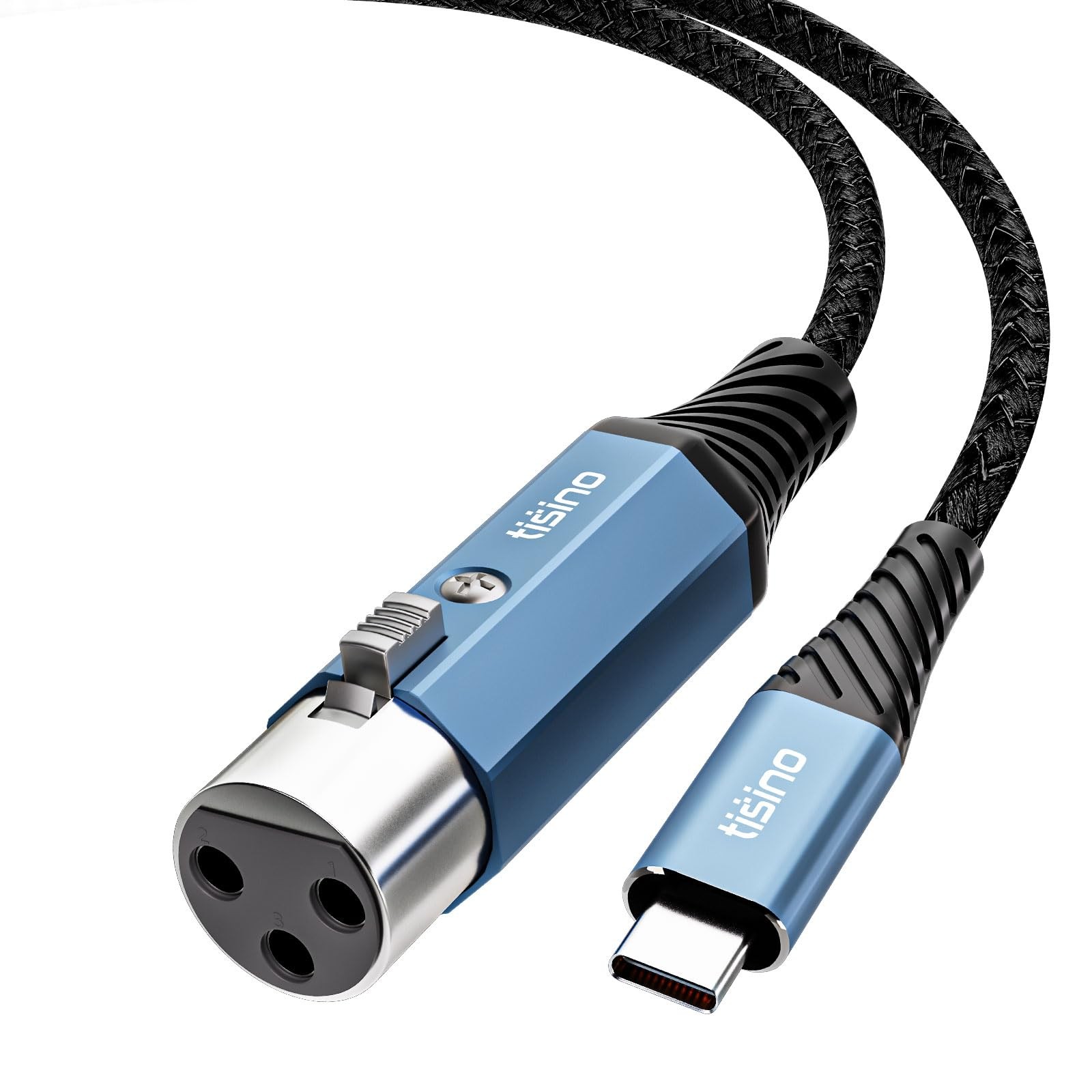 Tisino Female XLR to USB C Recording Microphone Cable, 32bit/384KHz, 0.5 m