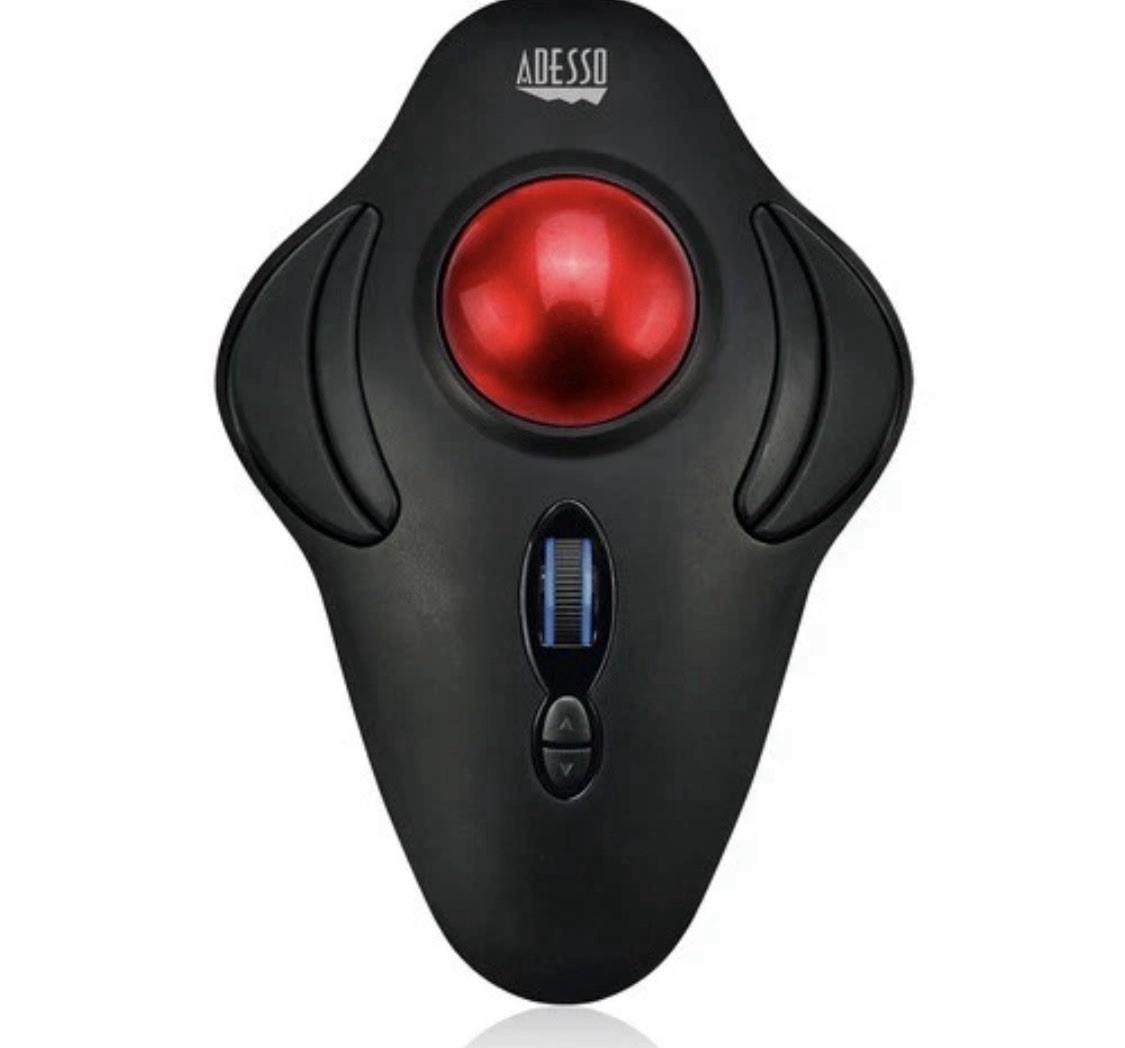 Adesso iMouse T40 Wireless Programmable Ergonomic Trackball Mouse