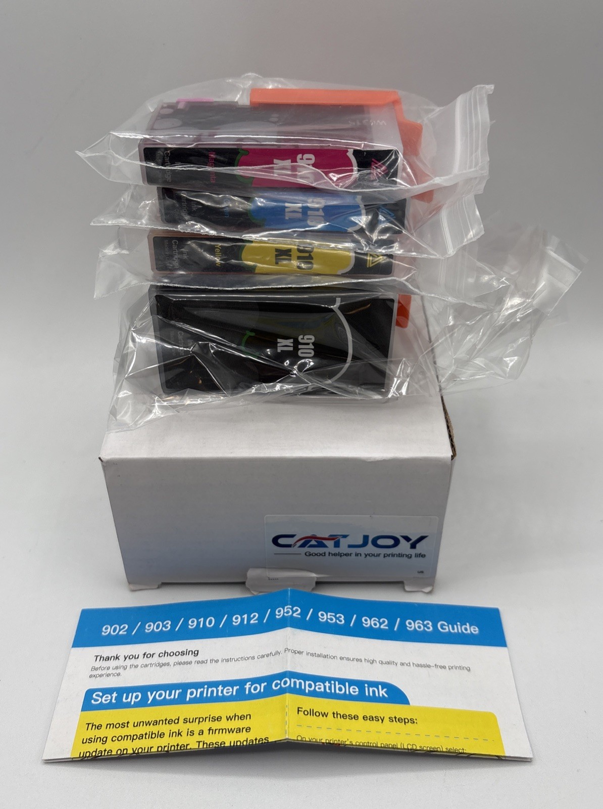 Printer Ink 910XL Black Yellow Magenta Cyan