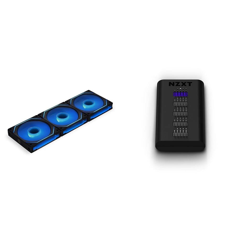 Lian Li UNI Fan SL-Infinity 120 RGB Triple Pack Black with NZXT Internal USB...