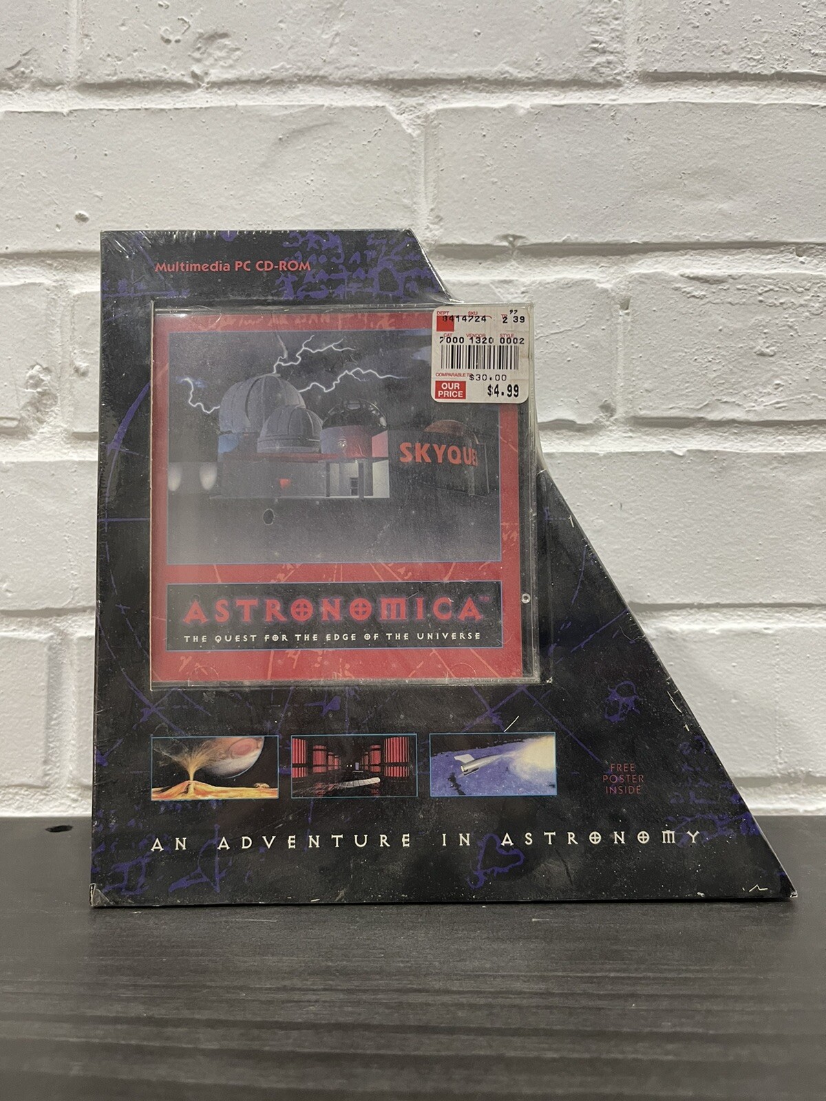 Astronomica  Quest Edge Of Universe Big Box Pc Game Rare Sealed Poster Vintage