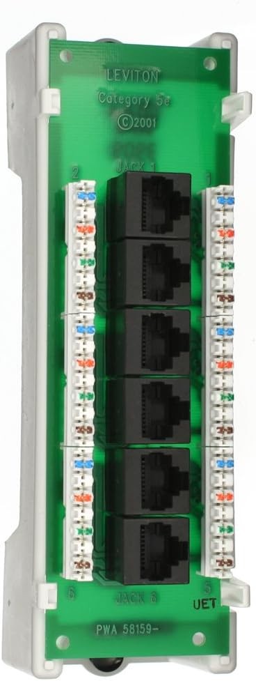 Cat 5e Voice & Data Expansion Module 6-Port with ABS bracket individual boxed