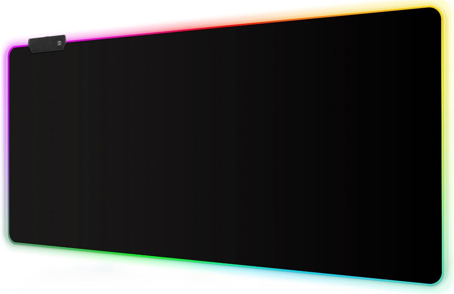 RGB Gaming Mouse Pad - Extra Large XXL LED Mat with Custom Design Stitched Edges
