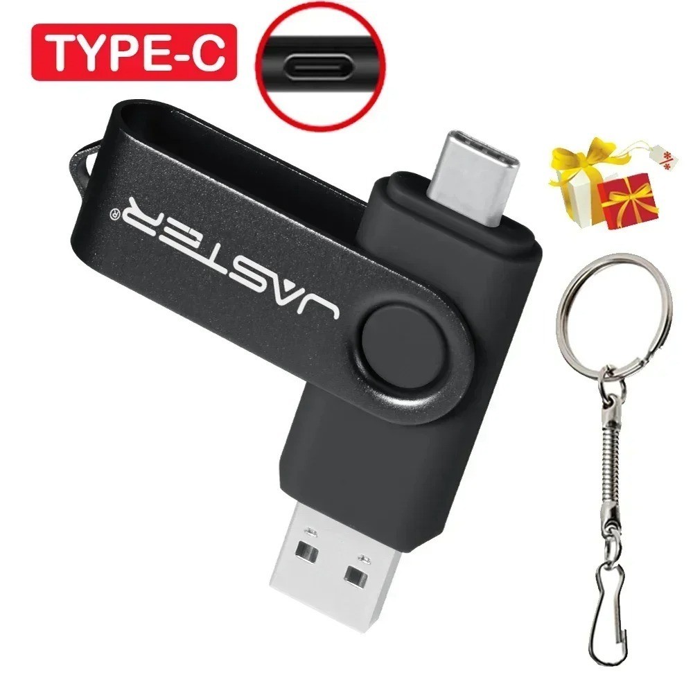 TYPE-C USB Flash Drive 128GB Real Capacity Pen Drive 64GB Free Key Chain Memory