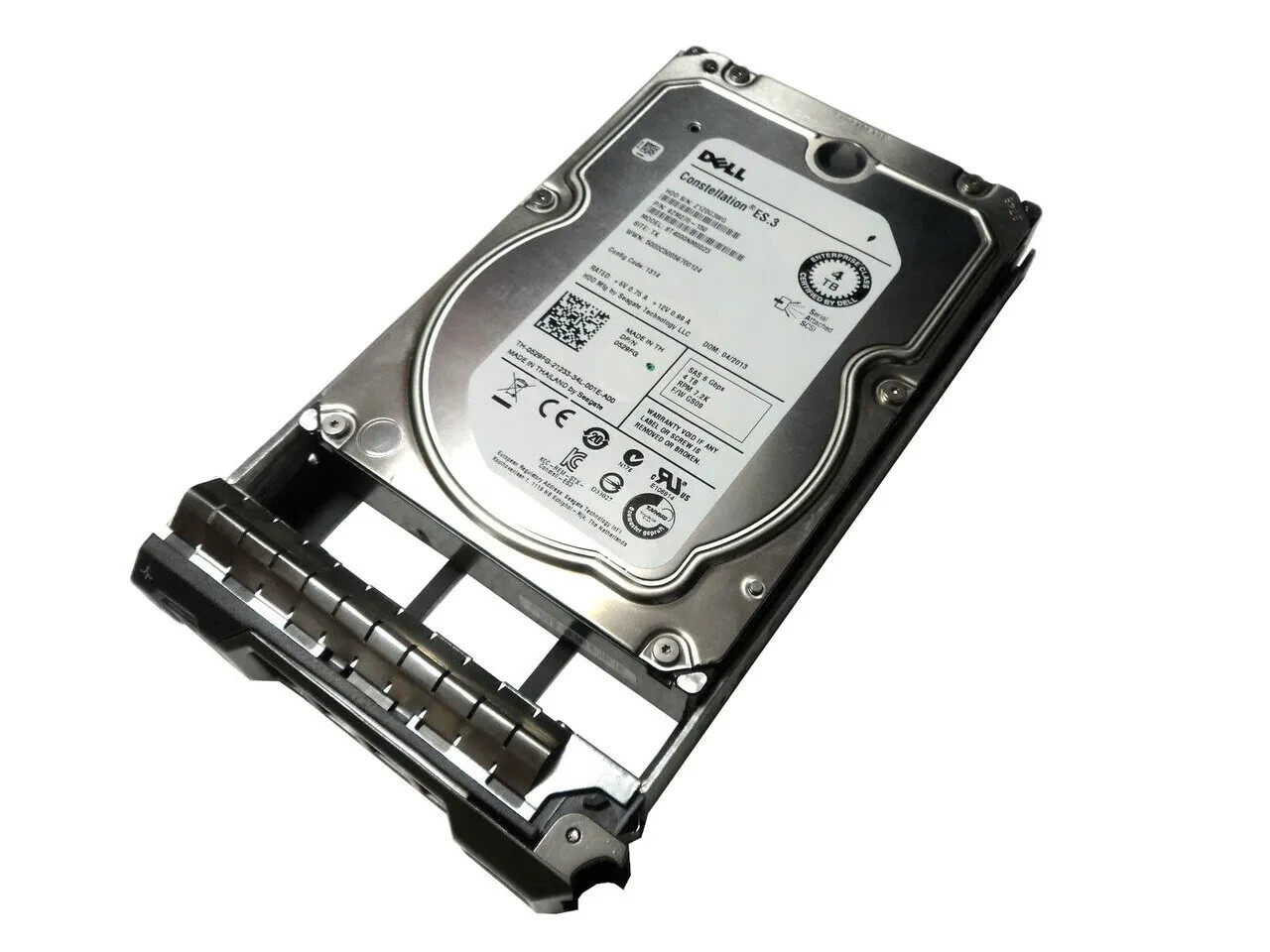 529FG ST4000NM0023 Dell POWEREDGE 4TB 7.2k 6Gbps 3.5" SAS Hard Drive HDD tray