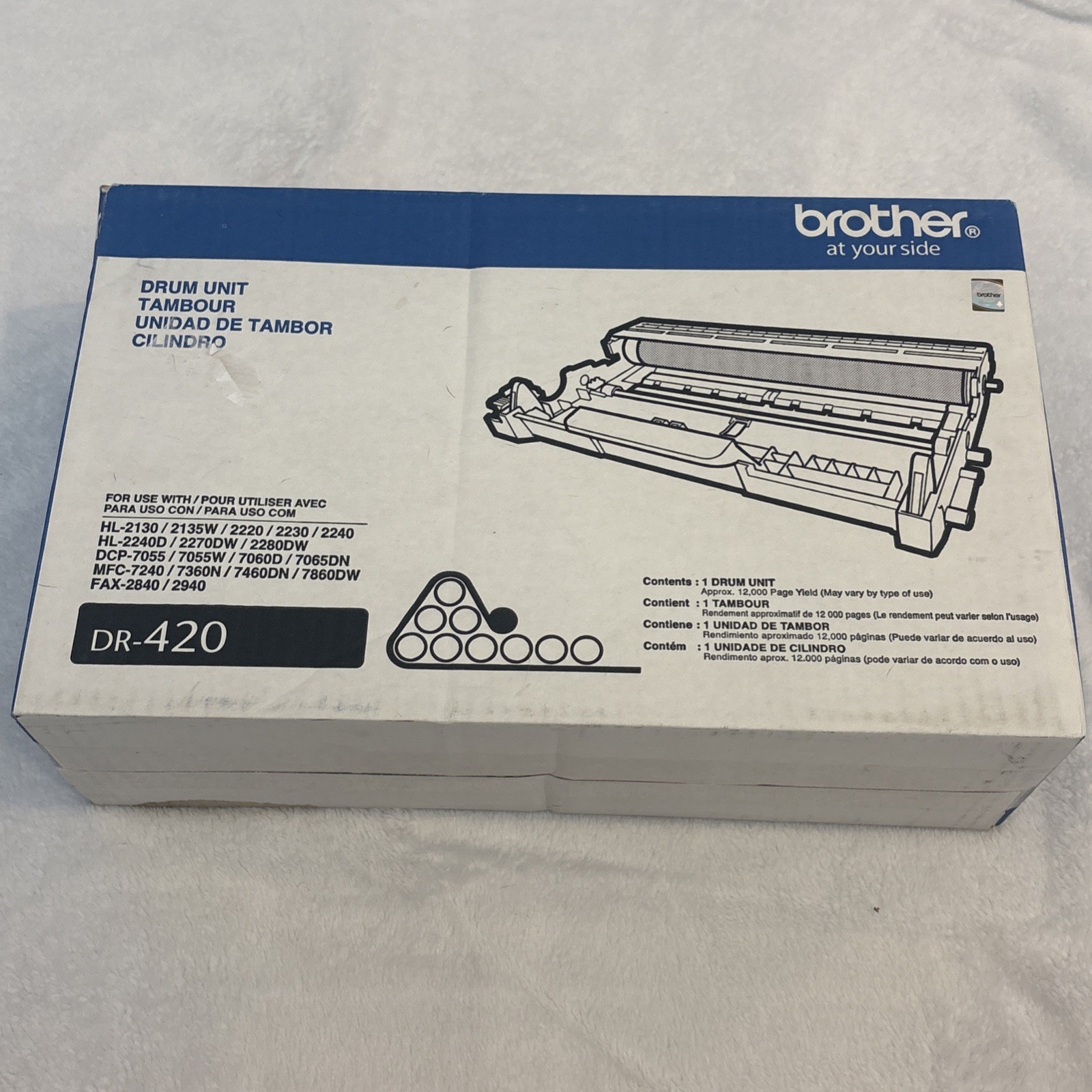 Brother DR-420 Drum High Yields Unit - 12,000 pages - Genuine OEM New in Box NIB