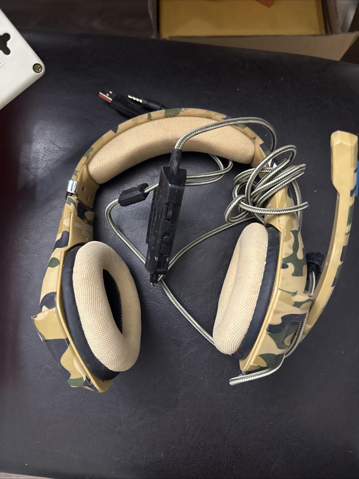 Beexcellent GM-500 Camouflage AUX USB Wired Boom Mic Studio Gaming Headset(H3)