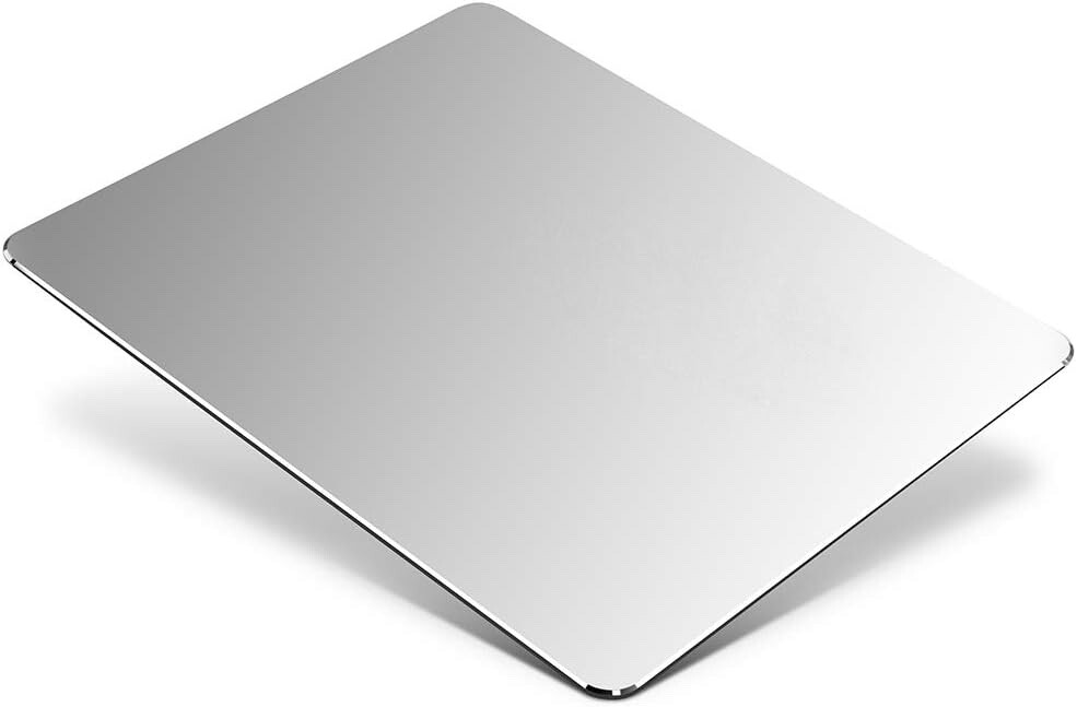 Metal Aluminum Mouse pad Smooth Magical Ultra-Thin Hard Mouse pad for Office.
