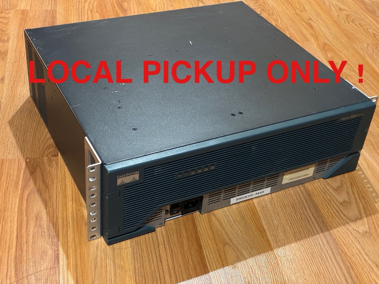 Cisco 3845 ISR Router - 256MB RAM - 6 FXO Voice Ports + 1 PRI - Tested & Working