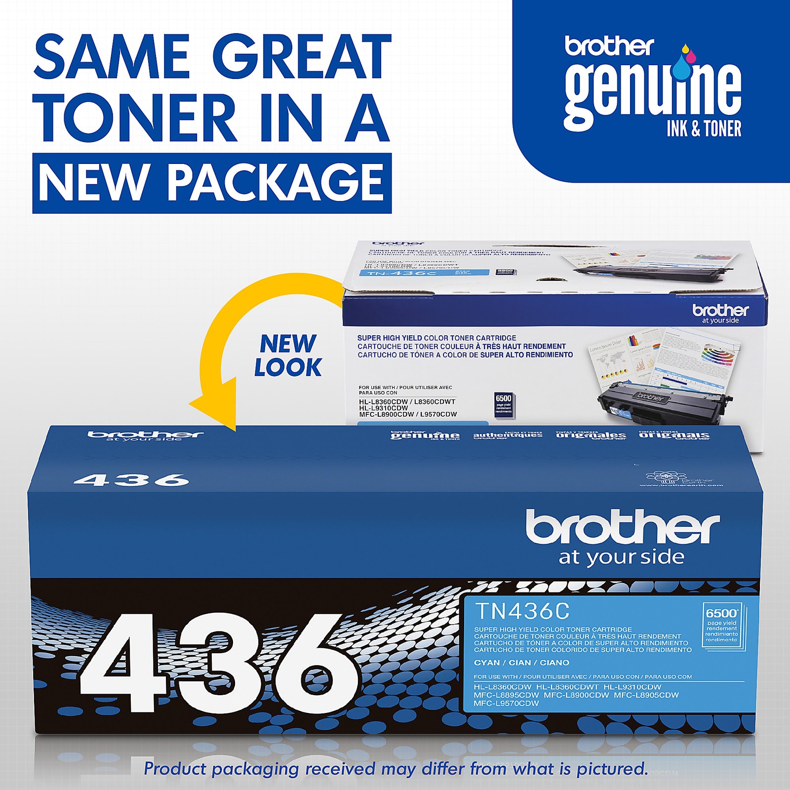 CYAN HIGH YIELD TONER CARTRIDGE, TN-436C BROTHER®