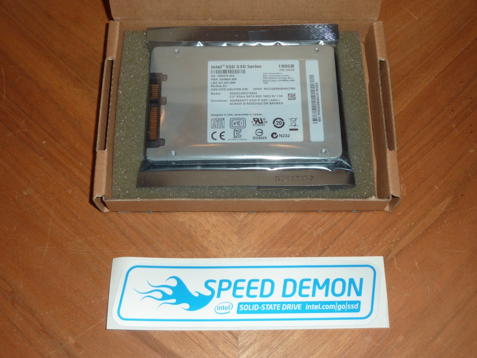 Intel SSDSC2BW180A4 530 Series 180GB MLC SATA 6Gbps (AES-256) 2.5" SSD