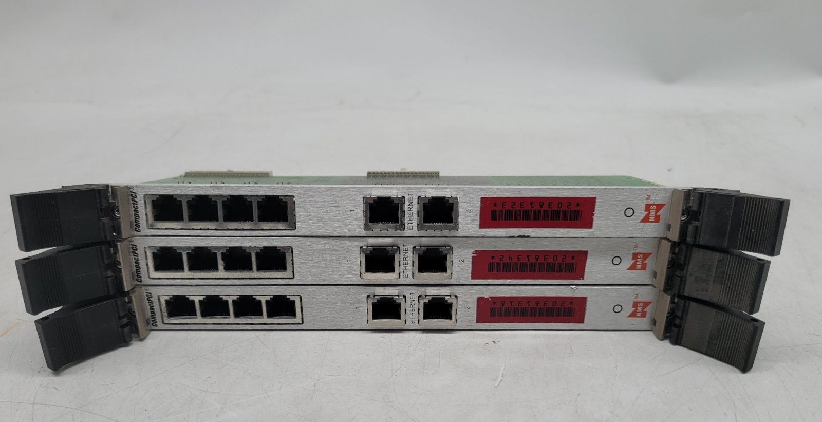 Lot of 3 Natural Microsystems 5908 Rev2 Transition 4 T1/E1 Back Card SM0302
