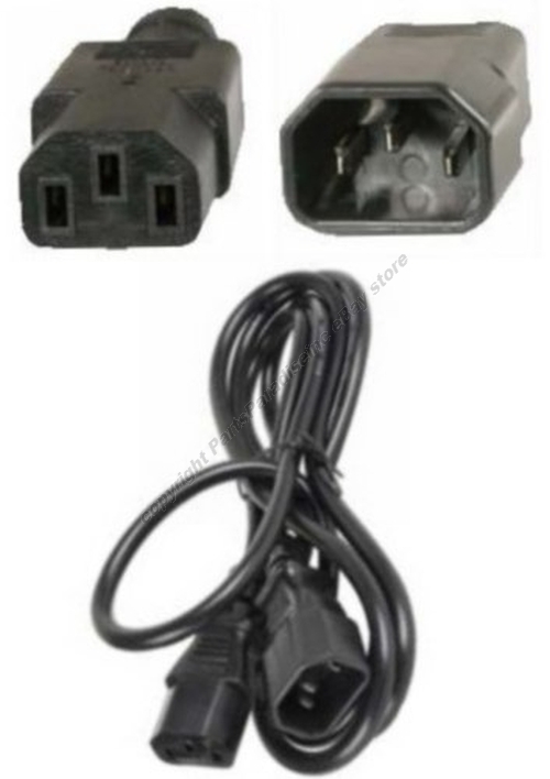 Lot10 6ft Male~Female PC Power Extension Cord/Cable Printer IEC320 C13~C14 18awg