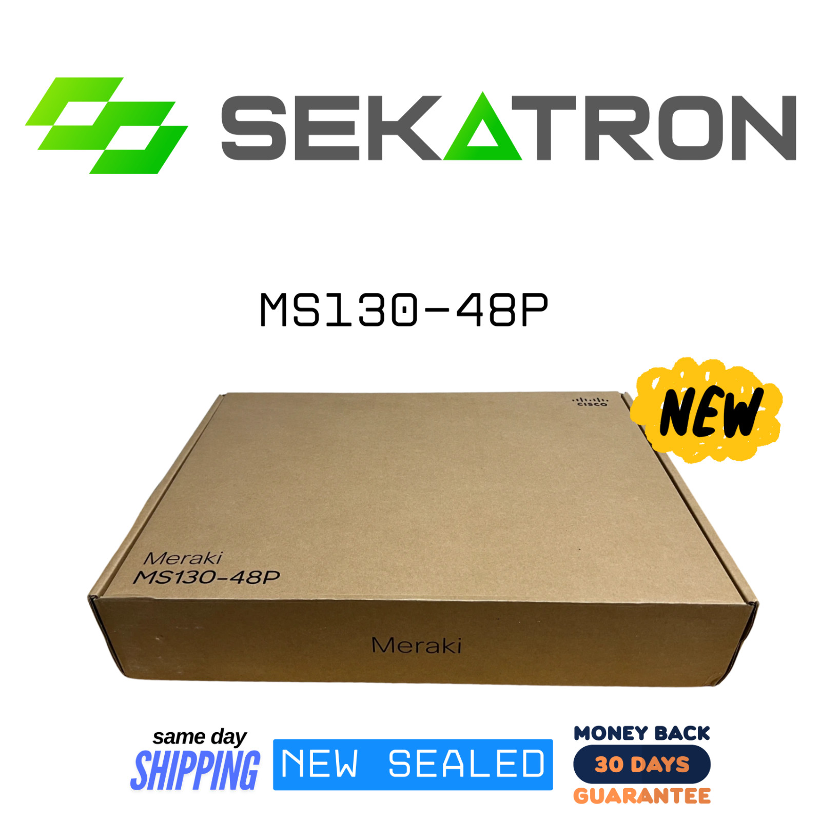 📶 Cisco Meraki MS130-48P-HW 48× PoE+ Ethernet • Cloud Managed Switch ⚡FastShip