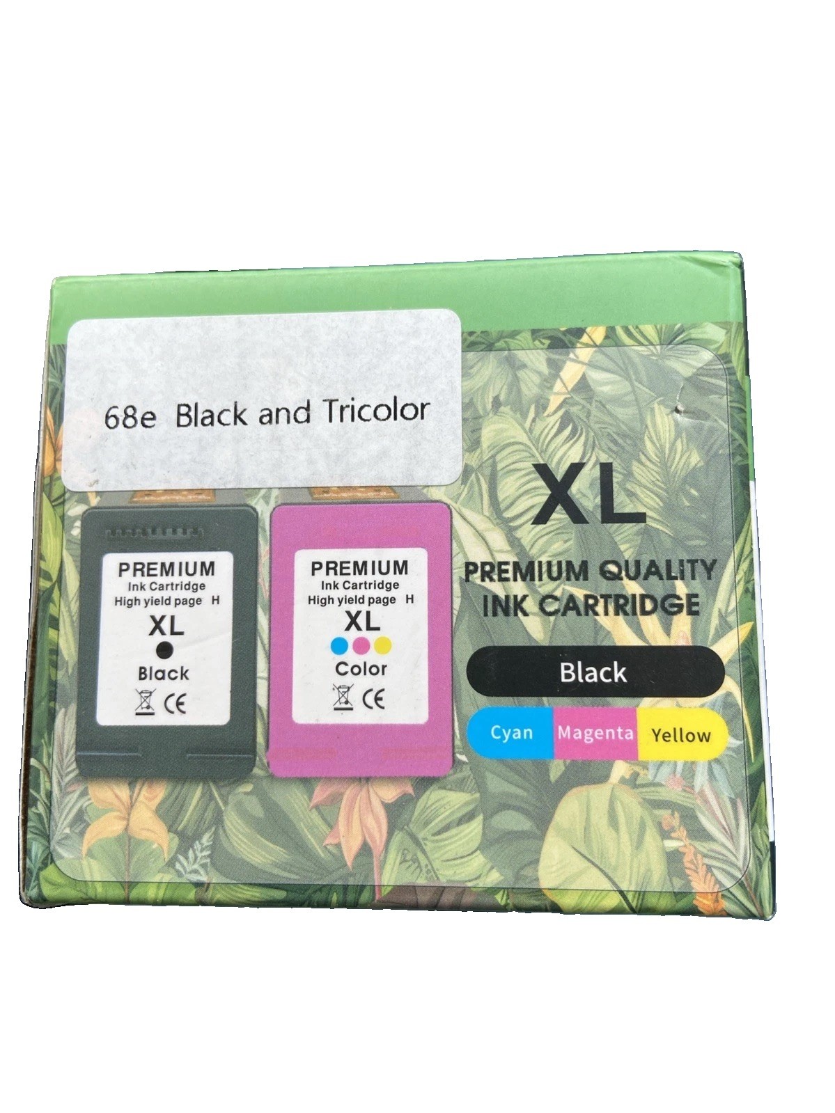 68 Black Tri Color Ink Cartridge 68e Replacement 68 Series, Compatible hp 68XL
