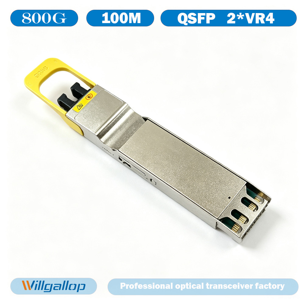 OSFP 800Gb/s 2*VR4 Pluggable Optical Module 850nm MMF MPO‑12 100m DDM Hot‑Swap